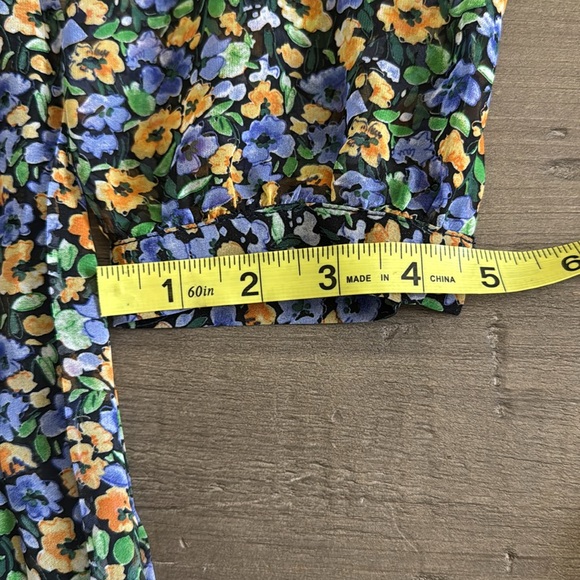 Skies are Blue Daisy Print Pleated Mini Dress - Picture 12 of 12